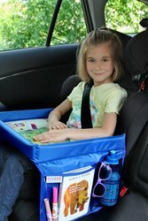 BEZPIECZNY STOLIK PODRÓŻNIKA / niebieski