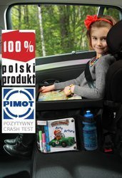 BEZPIECZNY STOLIK PODRÓŻNIKA / szary