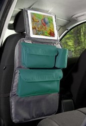 2w1 ORGANIZER PODRÓŻNIKA Z UCHWYTEM NA TABLET / szary z turkusem